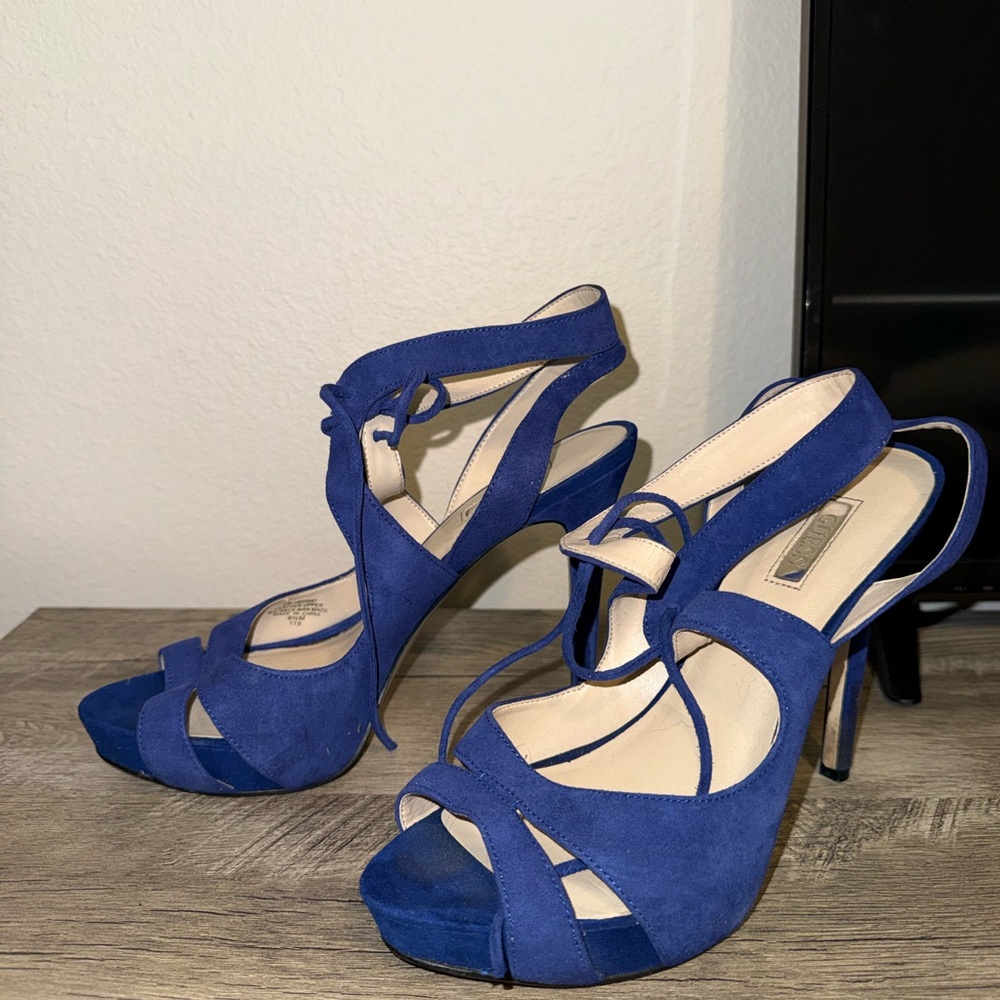 Blue Guess Heels